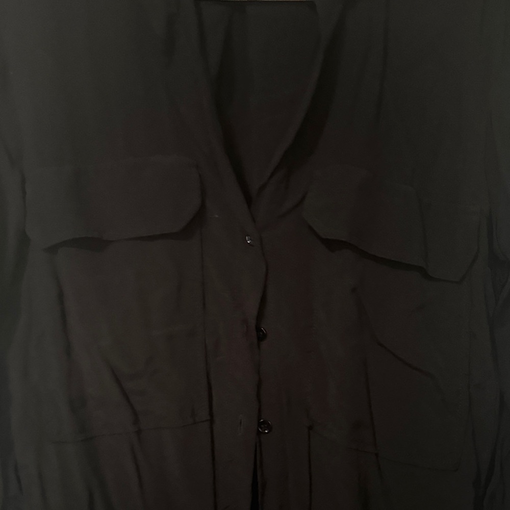Zara Black Button Down Shirt - Picture 3 of 5